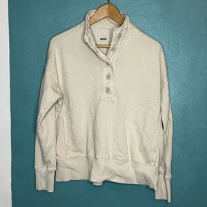 Aerie XS Oversized Sweatshirt Cream Color Super Cozy